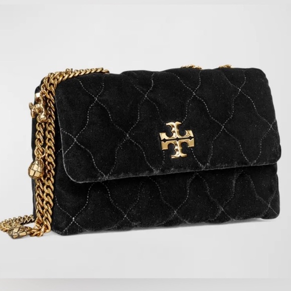 Tory Burch NWT Kira Small Velvet Convertible Crossbody Bag - Picture 2 of 8